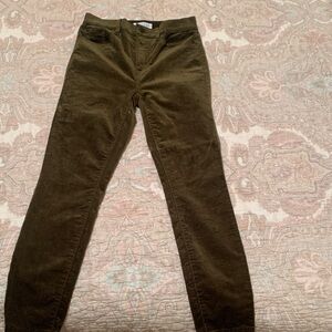 LOFT Olive Skinny Women corduroy Jeans